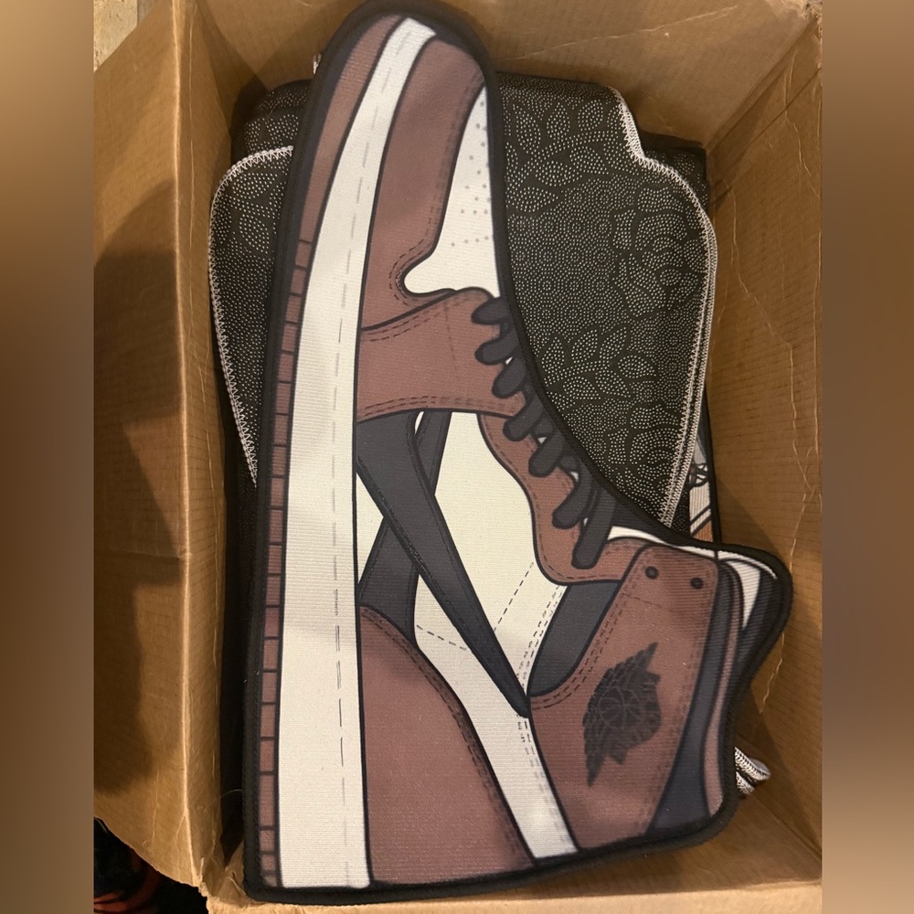 Nike Brown and White AF1 Rug